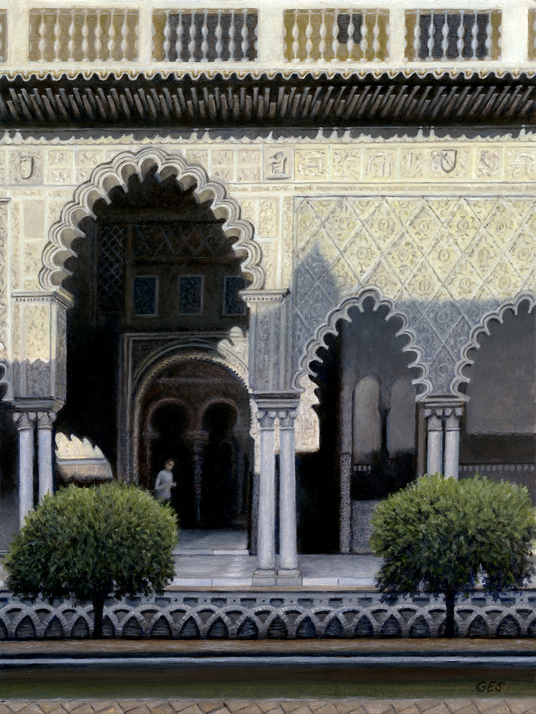 Alcázar Courtyard, Seville, Spain