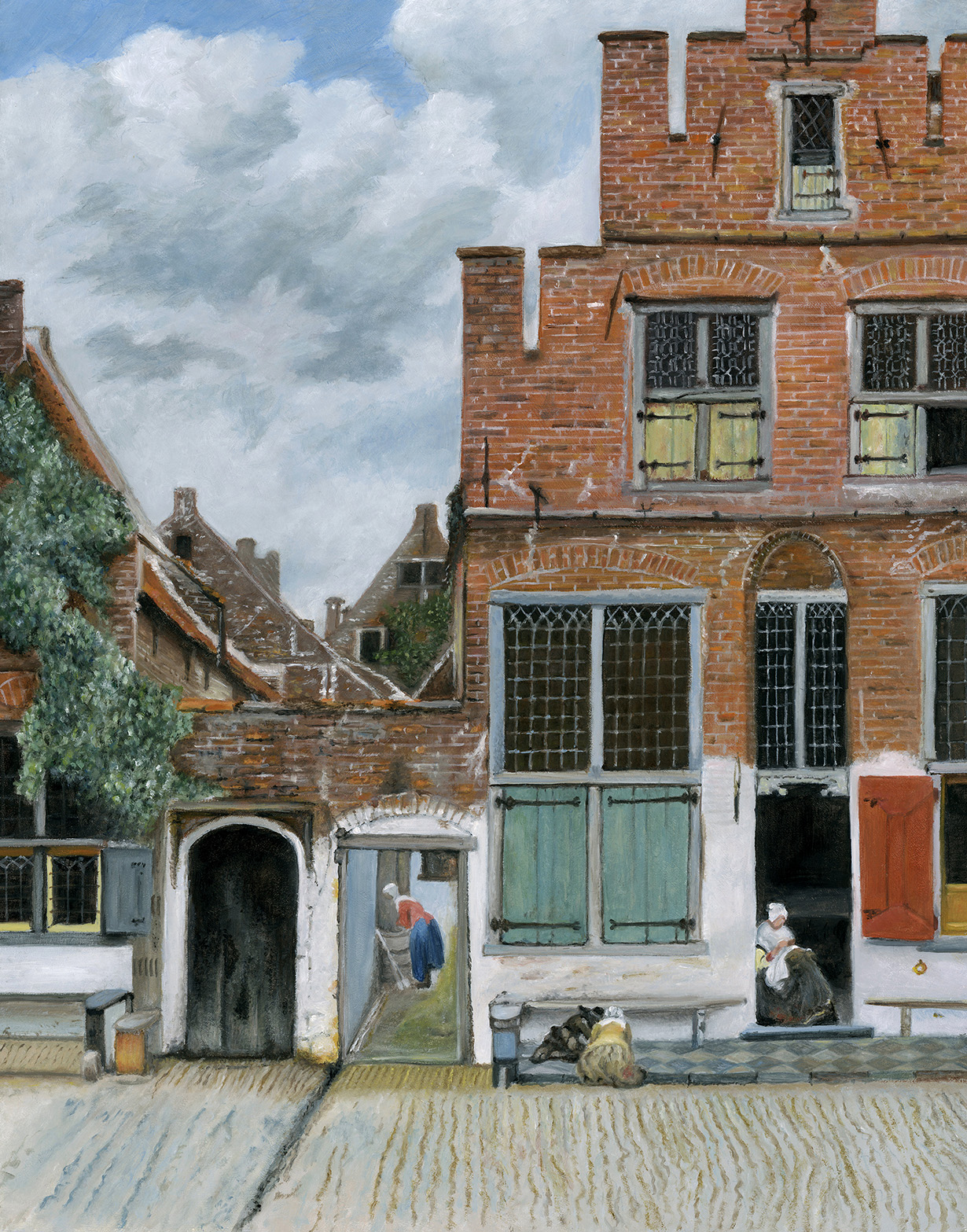 Little Street After Vermeer Delft Netherlands Painting